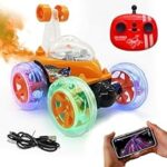 74.0% Off – Zivvy Stunt Racing Car Red | Forward/Backward & Left/Right Steering | LED Lights, Music & Spray Effect | Bluetooth Control | Rechargeable | Best Gift for Boys & Girls 2 3 4 5 6 7 8+ Years