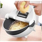 89.0% Off – LAWAHOM Multifunction Vegetable Cutter 7 in 1 Adjustable Cutter with Drain Wet Basket Kitchen Shredder Chopper and 7 Different Cutter Kitchen Tool (Pack of 1)