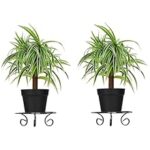 91.0% Off – Amazon Brand – Solimo Metal Round Plant Stand and Holder | Set of 2| Indoor & Outdoor Use