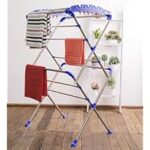 77.0% Off – FLIPZON Stainless Steel Premium Extra Large Sumo Foldable Cloth Drying Stand | Heavy Duty Laundry Stand for Indoor & Outdoor Use | 13 Hanger Rods and 10 Additional Hooks (Silver & Blue, Large)