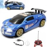 74.0% Off – Zivvy Big Remote Control Car Blue | 2.4G Rechargeable Car with 150m Range | LED Lights & Spray Effect | High-Speed Drift Toy | Best Gift for Boys & Girls 2 3 4 5 6 7 8+ Years