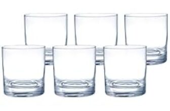 79.0% Off – Amazon Brand – Solimo Elitus Whisky Glass Set, 300ml, Set of 6, Transparent