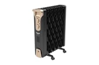 68.0% Off – Crompton 09 Fin Insta Ferver wave Fin OFR (Oil Filled Radiator)|Room Heater|2400 W|3 Heat Settings & PTC Fan Heater|Over heat & Tilt protection |360° Heating (Black)|2yrs warranty|Black & Copper