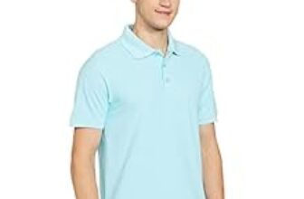 83.0% Off – Deniklo Men’s Cotton Rich Half Sleeve Regular Fit Solid Polo T-Shirt (Available in Plus Size)