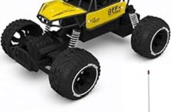 82.0% Off – Zivvy Yellow RC Car Rock Crawler Remote Control Car with LED Headlight, Rechargeable Battery High Speed Off Road RC Car, Monster Truck Toy Car for Kids & Boys 7-14 Years | Remote Control Car Toy Gift