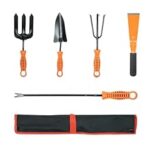 93.0% Off – TrustBasket Greenkeeper Tool Kit with Bag– Gardening Tools Kit for Home Garden, 5 Pcs Garden Tools for Home Gardening Set with Khurpi, Fork, Trowel, Weeder & Scraper – Durable Garden Tools