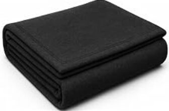 92.0% Off – HOMEKART Premium Acrylic-Wool Single Bed Blanket – Ultra Warm Winter Blanket for Home & Travel | Soft, Heavyweight, Durable & Fade Resistant (Black, 150 x 220 cm, Weight – 1 Kg) Pack of 3