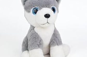 91.0% Off – Mirada Cute Grey Glittery Eyes Husky Dog Soft Toy for Girls/Kids | Stuffed Plush Animal | Soft Toys for Kids, Cute Soft Toys, Stuffed Animals, Animal Soft Toy, Cuddle Toy, Baby Gift, Gift Item | 25cm