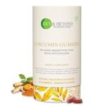 91.0% Off – Gut & Beyond Turmeric Curcumin Gummies – Anti Inflammatory Supplement for Adults, Liver Cleanser, Good for Skin & Brain Health, Enhances Focus, Lowers Bad Cholesterol, Mango Flavour, 60 Count