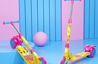 86.0% Off – Lifelong Kick Scooter Adjustable Height, Foldable Design, with Side Stand, Skate Scooter for Kids, 6month Manufacturers Warranty, 50Kg Weight Capacity, (Yellow & Pink)