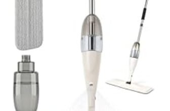 78.0% Off – Zureni Spray Mop Set with 1 Adjustable Head Extendable Handle & Replaceable Mop-Pads for Industrial Household Floor Cleaning Mopping