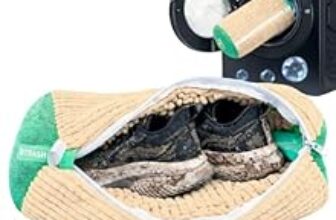 85.0% Off – BTfash Reusable Shoe Laundry Bag for Washing Machine & Dryer | Plush Zippered Washing Pouch for Sneakers, Baby Items & Delicates (Beige) Pack of -1