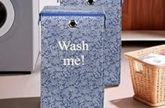 92.0% Off – Urbane Home (Pack of 2) Clothes Basket | 75 LTR | Toy Storage Box with Ring | Velcro Lid | Clothes Dress Bin | Flower Print | Foldable Laundry Basket | Washing Cloth Basket | Navy Blue