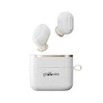 92.0% Off – Grooves Metal True Luxury Bluetooth Headset, Matt Silicon Coating, Low Latency Gaming, 5.3v, IPX 5, 20 Min Super Fast Charging with Hybrid Noise Cancellation (White, True Wireless)