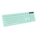 52.0% Off – Portronics Ki-Pad 3 USB Wired Keyboard with Large Keycaps, Noise-Free Typing, Fn Multimedia Hotkeys, Full-Size Layout with Num Pad, Ergonomic Design, 1.5m USB Cable, for Laptop, PC, Mac (Green)