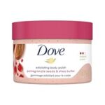 86.0% Drop – Dove Body Polish Exfoliating Scrub, Moisturizing Shea Butter and Pomegranate Seeds | Nourishes & Conditions Soft Skin | Sulphate Free, 298gm.