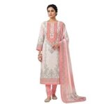 94.0% Off – KTI Women Cotton Unstitched Salwar Suit Material with Dupatta Geometric & Floral Printed Dress Material for Daily Wear Casual & Office Wear