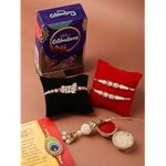 78.0% Off – Cadbury 4 Rakhi Combo for Brother Bhabhi Kids with Celebration Chocolate Gift Pack/Rakshabandhan with Gift for Brother with chocolate combo/Lumba/Pearl Designer/Greeting Card