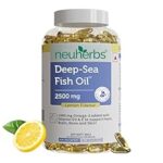 99.0% Off – Neuherbs Deep Sea Omega 3 Fish Oil Capsules- 200 Softgels for Men & Women|892 Mg EPA and 594 Mg DHA|Omega-3 Fish oil Triple Strength 2500 Mg Supplement for Muscle,Brain & Joints Support|Lemon Flavour