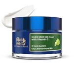 90.0% Off – Blue Nectar Plant Based Vitamin C Face Moisturizer for Oily Acne Prone Skin with Grapeseed | Oil Free Lightweight Cream for Women (19 herbs, 50g)