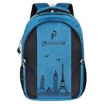 81.0% Off – Pockester 35L Water Resistant Large Laptop/Office/College/School/Travel Casual Design Unisex Backpack (Fits up 15.6 inch laptop) (Sky Blue)…