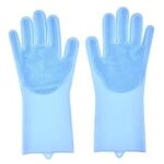 81.0% Off – Bagonias Magic Silicone Dish Washing Gloves, Silicon Cleaning Gloves, Silicon Hand Gloves for Kitchen, Pet Grooming, Great for Washing Dishes, Cars, Bathrooms, Floor Cleaning (Multicolor, 1 Pair)