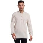 90.0% Off – Amazon Brand – Anarva Men’s Cotton Short Kurta Regular Fit (Medium, Offwhite)