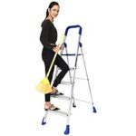 92.0% Off – PAffy Premium Light Weight Aluminium Heavy Duty Folding Step Ladder – Maple 5 Steps with 7 Years Warranty * Made in India