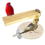 99.0% Drop – Sage Square Bird Wooden Circle & Stand Platform Combo of Two (2 * 5.5 & 4 inches) Rectangle & Cirle Shaped Perch Stand, Cage Accessories Playful Toy, Suitable for Birds, Parrots, Budgies