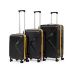 86.0% Off – VLITE Brampton Family Set of 3 Pcs Lightweight Luggage – Unbreakable Polypropylene, Smooth Glide 8 Wheels, Built-in Number Lock, 3-Yearss Warranty (Set of 3, Black)