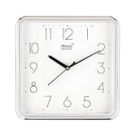 90.0% Off – Matiz Analog 30 cm X 30 cm Wall Clock | Brown | with Glass | Standard| 228 Silver
