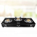65.0% Off – Borosil Magnum Gas Stove (Made in India) | 6 mm Toughened Borosilicate Glass Top | ISI Certified LPG Gas Stove | 360⁰ Revolving nozzle | High Effeciency Burner | 2 Years Warranty (3 Burner)