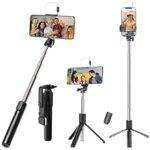 91.0% Off – Kratos K2 Selfie Stick with Tripod Stand, 3 in 1 Multifunctional Design, Rechargable LED Light with Two Brighness Levels for Make up,Selfie, Vlogging & Photo Shoot, Selfie Stick with Bluetooth Remote