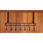 87.0% Off – Solitude Pack of 2 Multi – Alloy Steel Functional Heavy Duty Stainless Steel Over The Door Hook Hanger Organizer, Wall Hook Rack, No Drilling Required (Black)