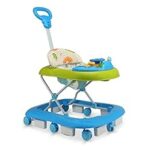 64.0% Off – LuvLap Sunshine Baby Walker with Parental Push Handle, Anti Fall, Anti Skid Mechanism, Height Adjustable with Light, Rattle & Music Toys, Cushioned Walker for Baby 6-18months (Blue)