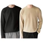 92.0% Off – I ENTERPRISE Men’s Cotton Bland T Shirt | Round Neck | Full Sleeve | Plain | Combo Pack of 2 – Regular Fit*T2_SR93-SR94*M