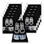 94.0% Off – BTfash Shoe Bag for Travel & Storage|Water-Resistant Shoe Organizer for Men & Women|Foldable Shoe Cover for Luggage & Closet |Travel Accessories for Footwear Protection (Black, Pack of – 12)