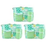 84.0% Off – Ole Baby Big Amazing Striped Smart Organizer Best Material 100% Cotton, Multi-Function Diaper Bag. Pack of 3