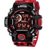82.0% Off – SELLORIA Silicone Digital Boy’s Watch (Camaflouge Dial & Strap), Dial Color-Black, Red Band