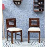 75.0% Off – Mamta Decoration Solid Sheesham Wood Dining Chairs for Home and Office | Teak Finish | Set of 2