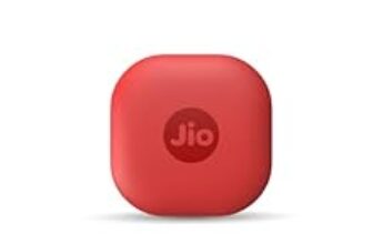 81.0% Off – JioTag Air for iOS (Red) Worldwide Tracker, Pair with Apple Find My app for Keys, Luggage, Bikes, Purses etc. Inside & Outside Bluetooth Range, No SIM/subscriptions Required, 1+1 Year Battery, 120 dB