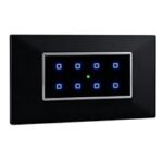 76.0% Off – Smarteefi Touch 8 Port Modular WiFi Smart Switch Board, 8 Smart Switches, Compatible with Alexa & Google Home, Black (Size: 4M (146mmx94mmx40mm))