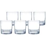 83.0% Off – Amazon Brand – Solimo Elitus Whisky Glass Set, 300ml, Set of 6, Transparent