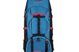 75.0% Off – Gear Pioneer Travel 75L Extra Large Water Resistant Rucksack/Travel bag/For Men & Women(Blue – Black)
