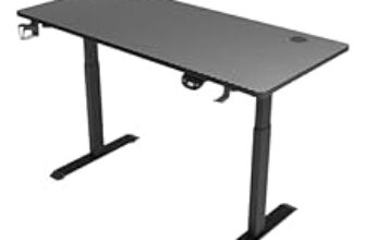 82.0% Off – Homeland Gaming Table-Y100, Electric Height Adjustable Engineered Wood Table Desk, Computer Office Gaming Table, Multipurpose Sit-Stand Desk, Digital Display with Memory Preset Option (Black)