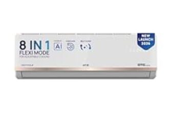 42.0% Off – IFB 1.5 Ton 3 Star,New star rated,AI Powered Inverter Split AC,Hybrid Mode, 8in1 Flexi Mode, Heavy Duty Compressor, 4 Way Swing, Self Clean, Dual Gold Fins,100% Copper Tubes,CI193GN22RGM3, white