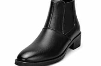 80.0% Off – Kraasa Men’s Height Increasing Chelsea Boots | PU Leather Slip-On Ankle Boots | Comfortable Formal & Smart Casual Footwear
