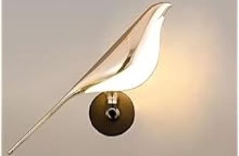 91.0% Off – SHRI MAHAL ANTIQUES Wall Light Bird LED Wall Lamp, Gold Metal Wall Sconce Lighting Fitting, Rotatable Bedroom Bedside Lamps Living Room Wall Mounted Lamps (Pack of 1)