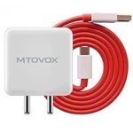 86.0% Off – Original 65W Fast Charging Adaptor and USB to Type C 150 cm Cable Compatible with Oneplus Samsung, Realme,Oppo Mobiles, Dash, Warp, Vooc, Supervooc All Protocols Supported | 65 w Charger, White