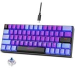 93.0% Off – Archer Tech Lab Wired Mechanical Gaming Keyboard| 60% Compact, 63 Keys+ 26 Anti-Ghosting, Blue Switches Tactile Feedback, 17 RGB Effects, 50 Million Clicks for Laptop Mac PS4 PS5 Xbox (Astra M400)